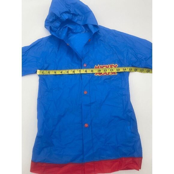 Disney Mickey Mouse Kids Rain Jacket Hooded Snap on Unisex Sz M* - Picture 4 of 6